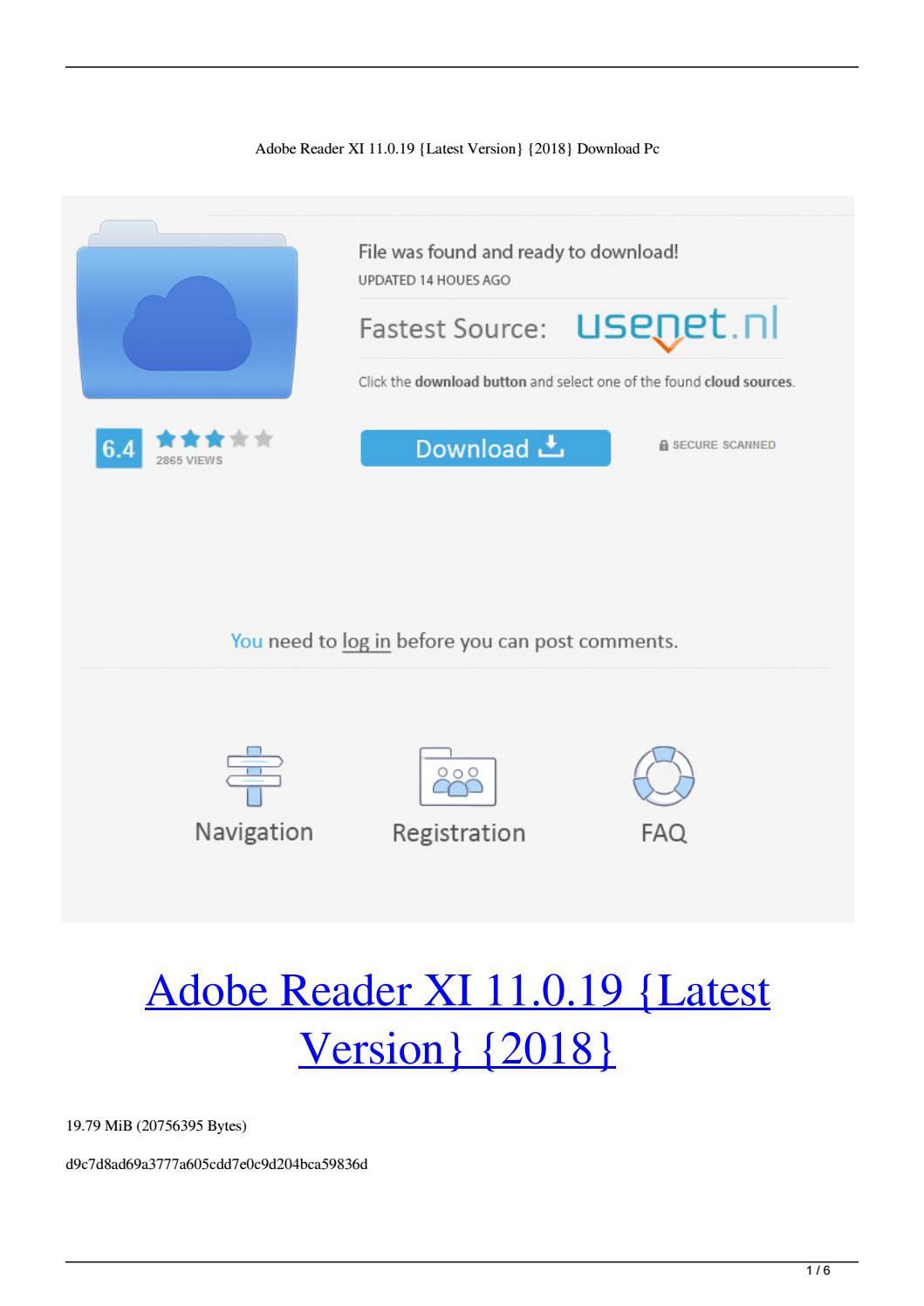how to download adobe reader for mac